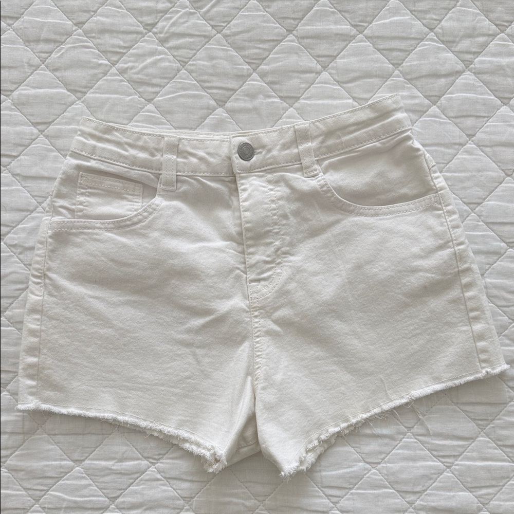 United Colors Of Benetton Kids White Denim Shorts